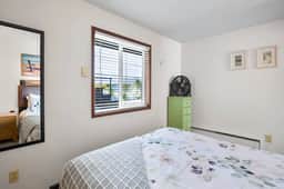 Full Apt with large kitchen across the street from the beach.