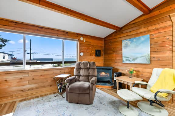 Sweeping view of Birch Bay from 2nd story apt.